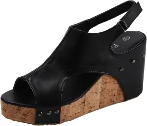 UOQAPRE Sandals for Women Platform Wedge Open Toe Low Heel Beach Womens Sandals Flats Heel Ankle Chelsea Dress Shoes