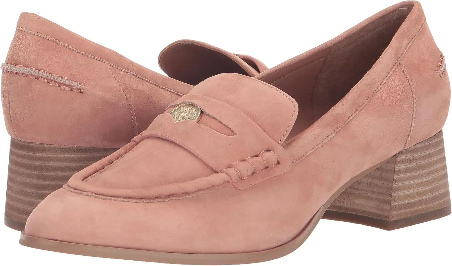 Vince Camuto Women's Carissla Block Heel Loafer Flat