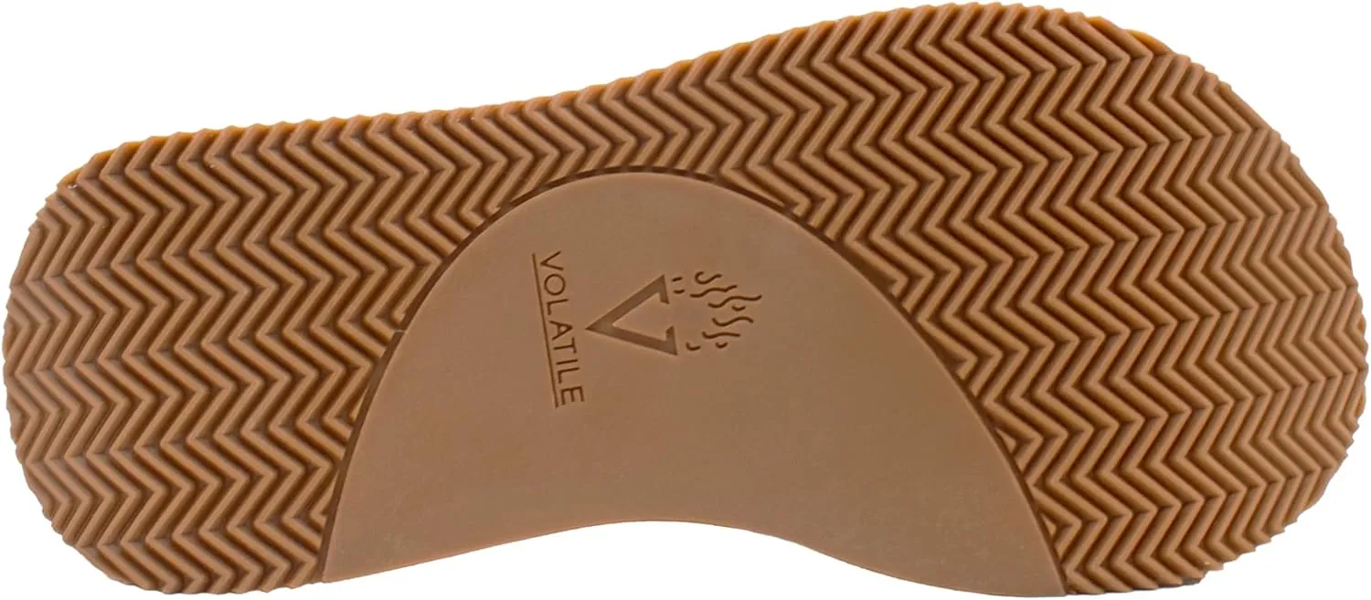 VOLATILE Womens Shiitake Platform Casual Sandals Casual Mid Heel 2-3" - Brown