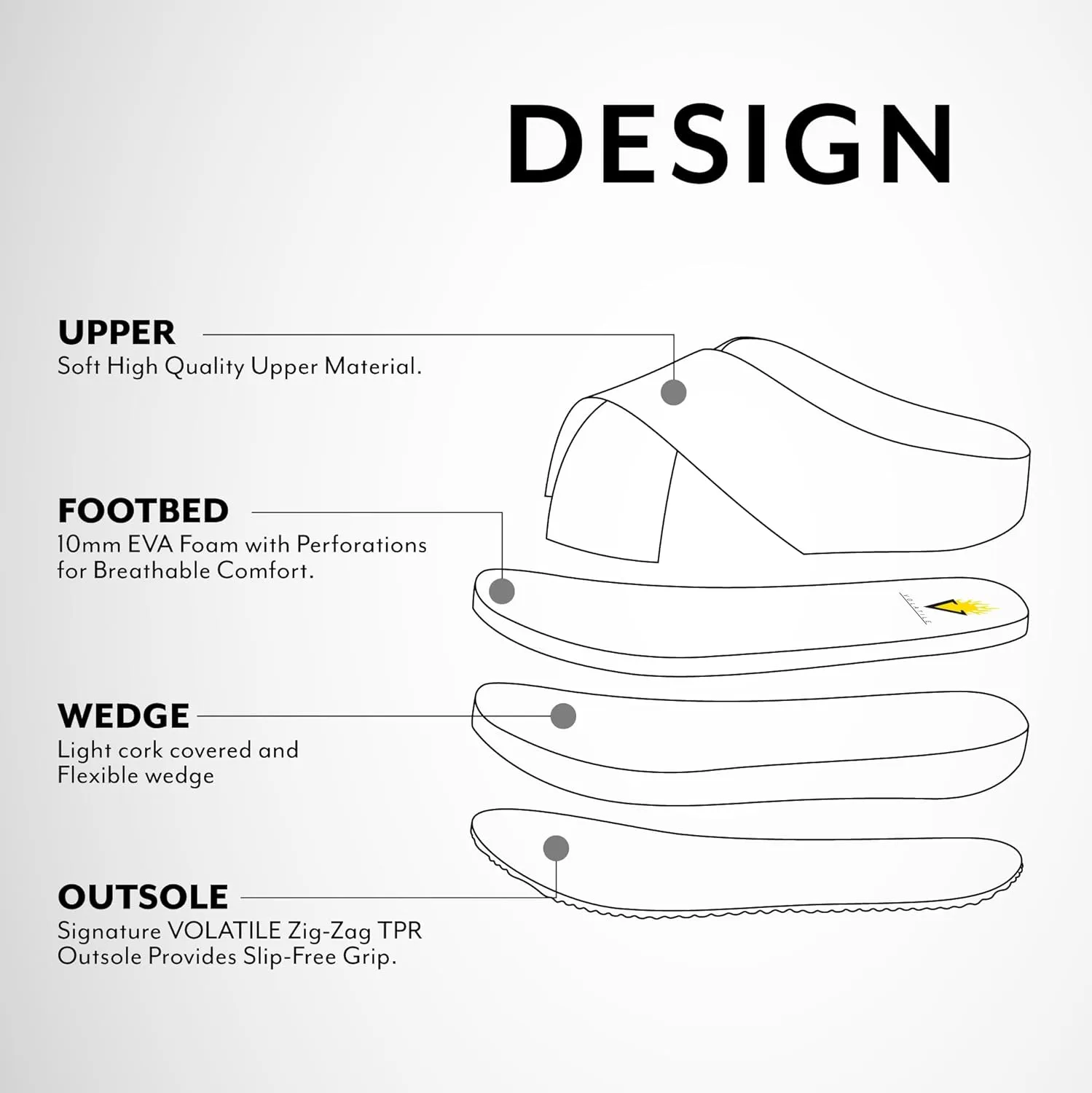 VOLATILE Women's Wedge Sandal