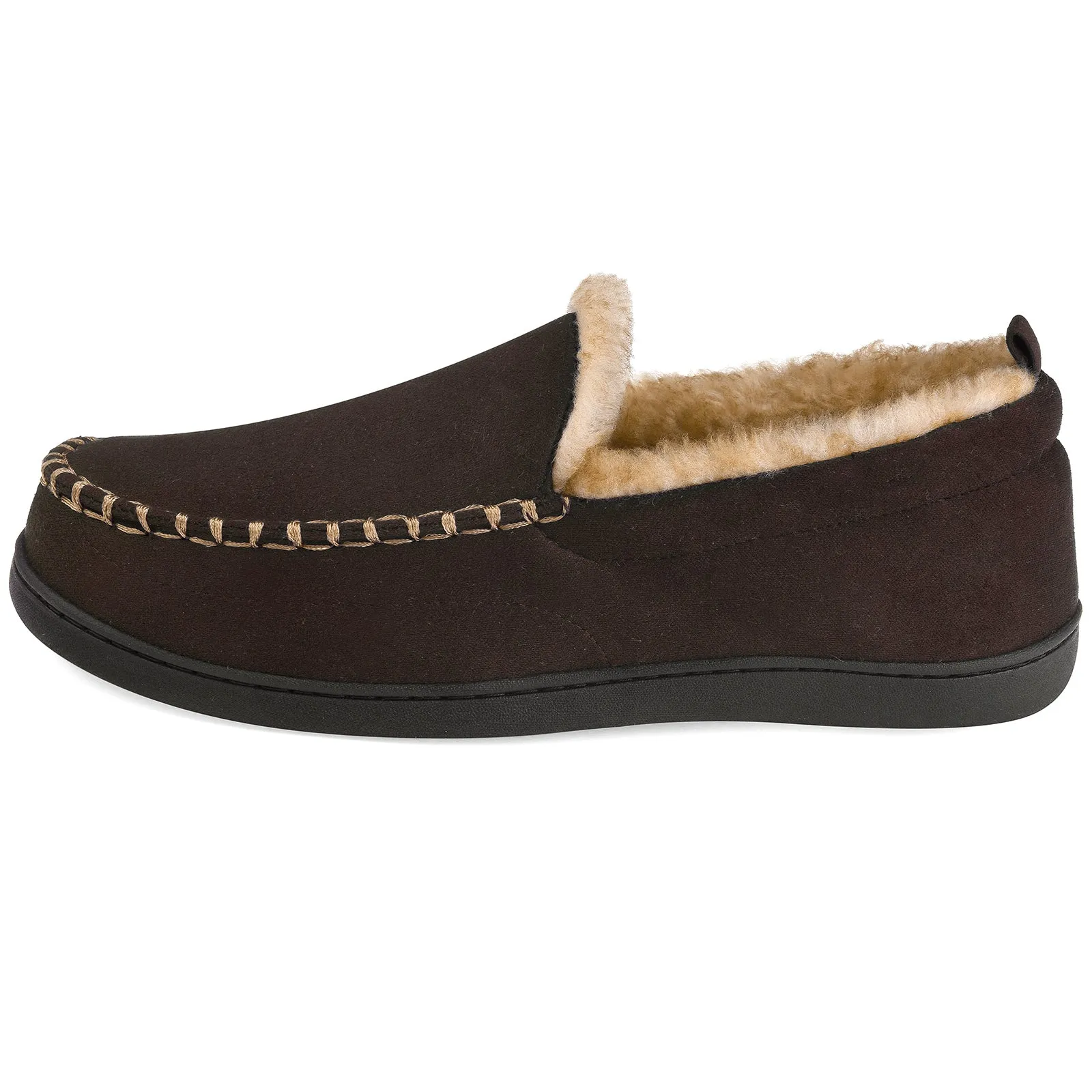 VONMAY Men's Moccasin Slippers Fuzzy House Shoes Winter Memory Foam