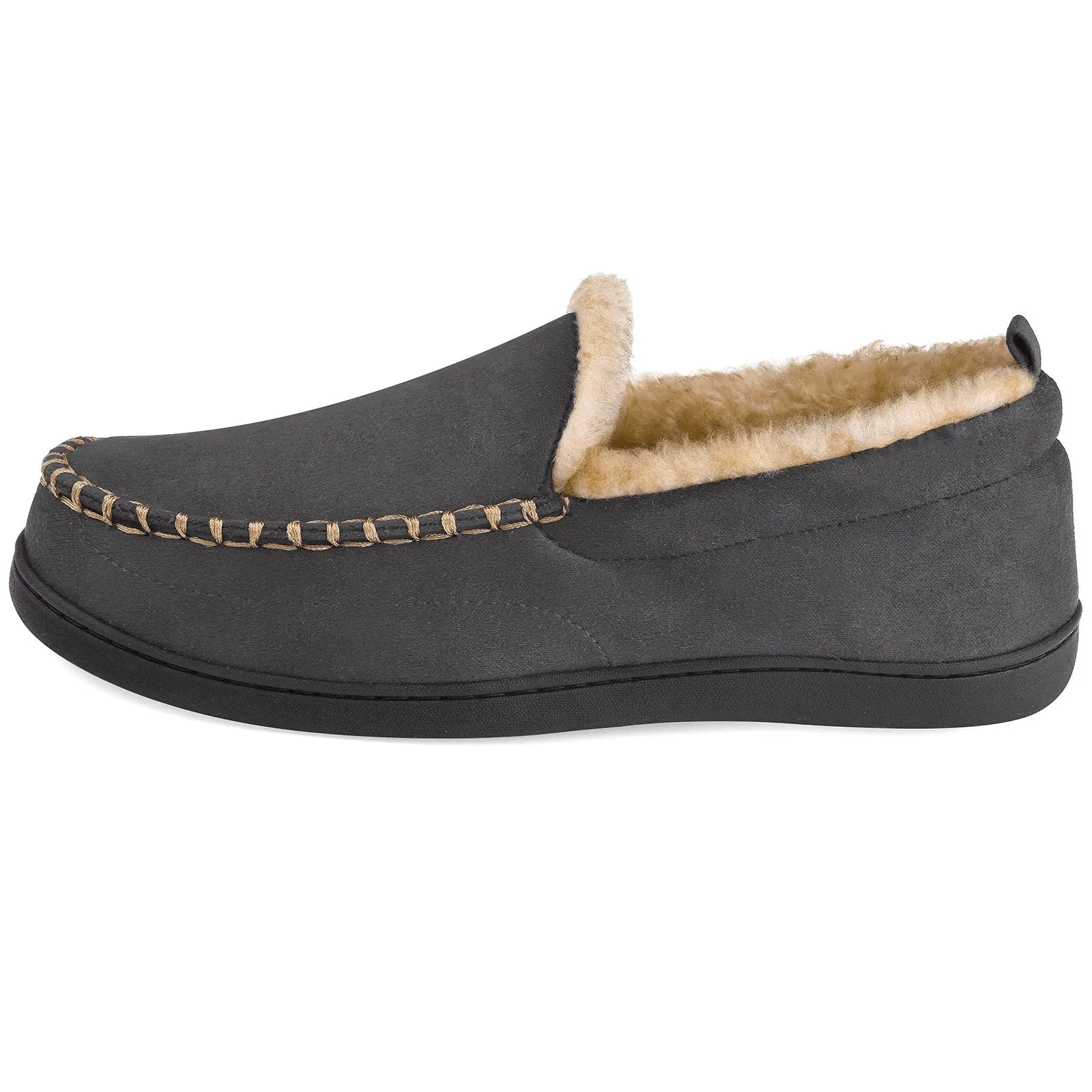 VONMAY Men's Moccasin Slippers Fuzzy House Shoes Winter Memory Foam
