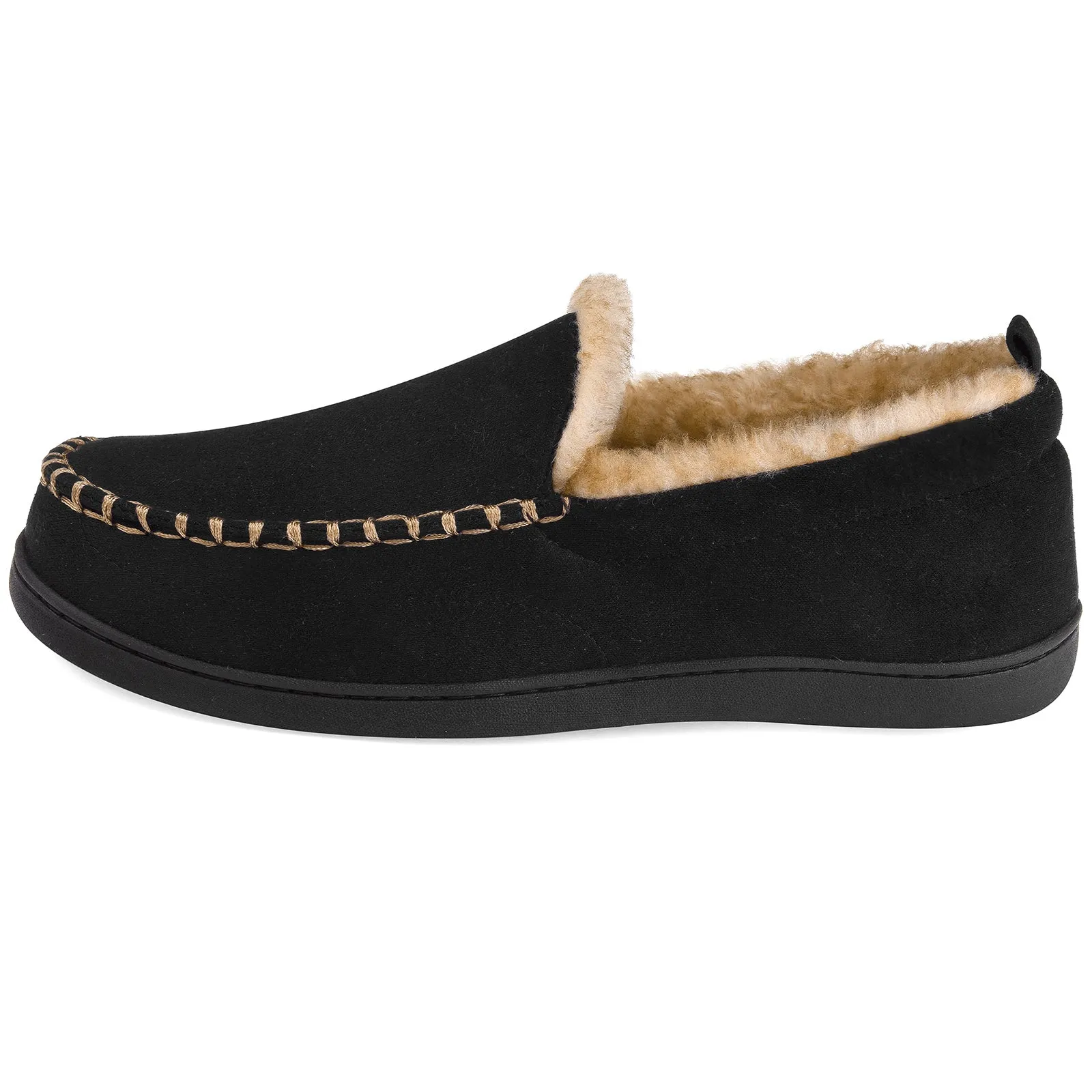 VONMAY Men's Moccasin Slippers Fuzzy House Shoes Winter Memory Foam