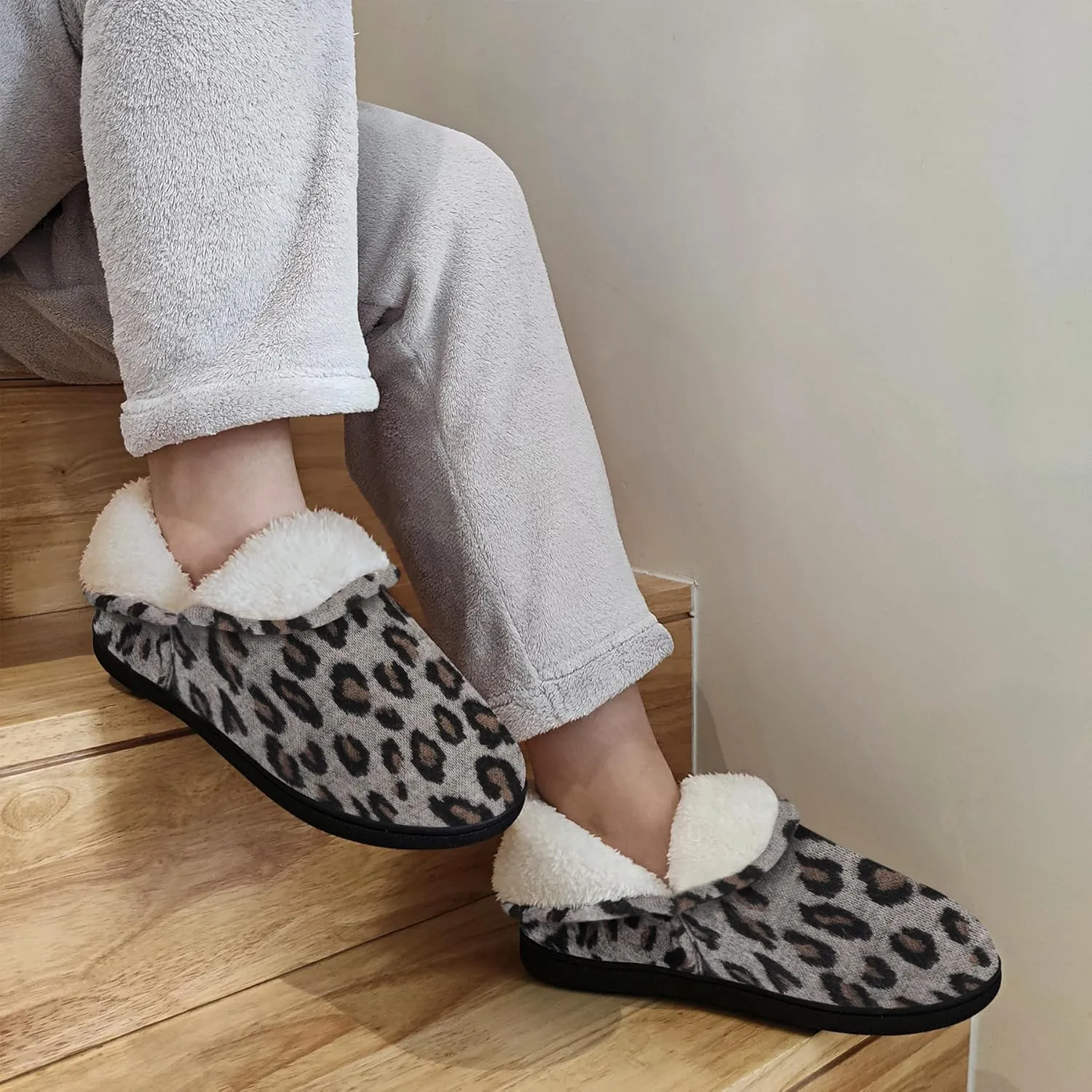 VONMAY Women's Slippers Boots Memory Foam Fuzzy Booties House Shoes Winter Warm Indoor Outdoor