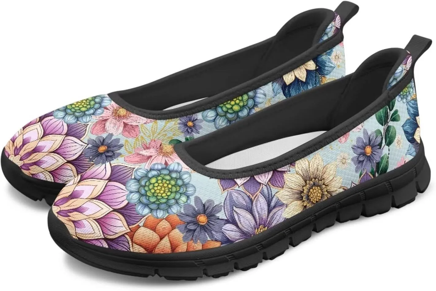 Walking Shoes Women Breathe Mesh Slip On Sneakers Women Comfortable Lightweight