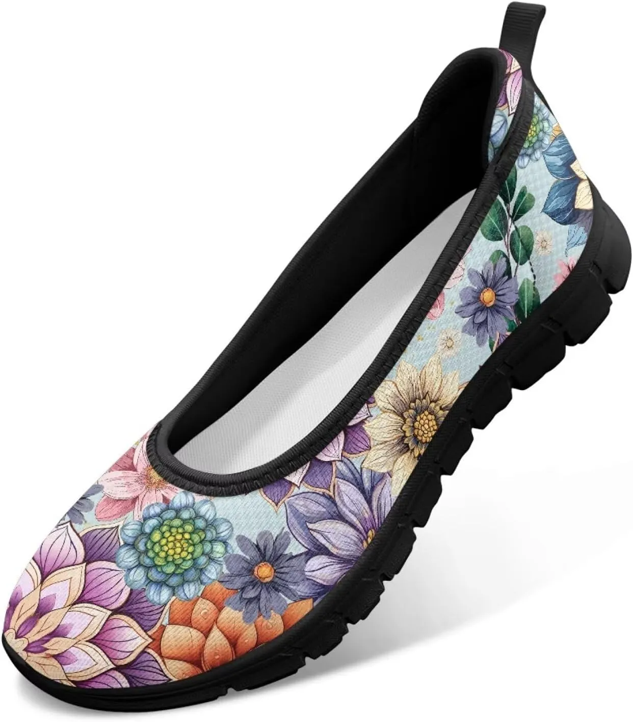 Walking Shoes Women Breathe Mesh Slip On Sneakers Women Comfortable Lightweight