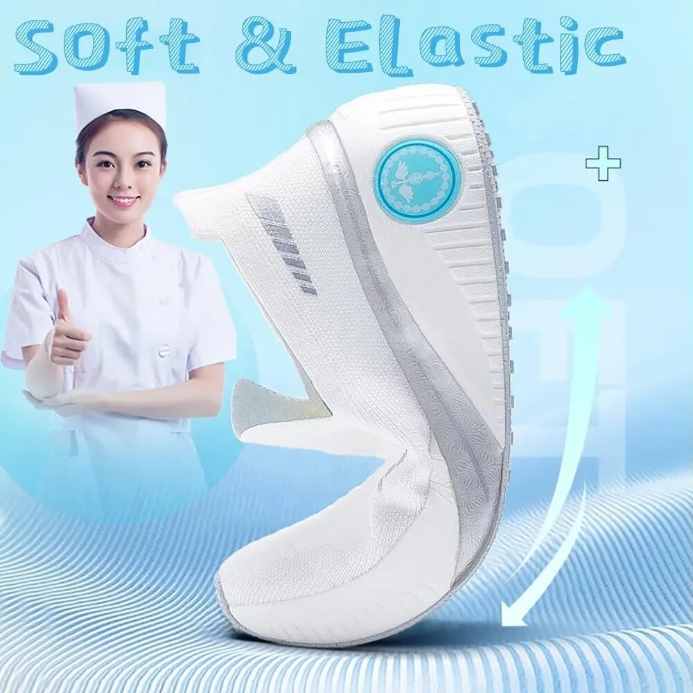 Walking Shoes Women,Slip on Nursing Nurse Sock Shoes,Non Slip Waterproof Tennis Casual Food Service Work Restaurant Kitchen Chef Sneakers