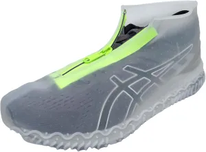 Waterproof Shoe Covers with Zipper,Reusable Silicone Rain Overshoes for Men & Women,Keep Shoes Dry in Rain,Snow,Mud (Zipper Clear, Medium)