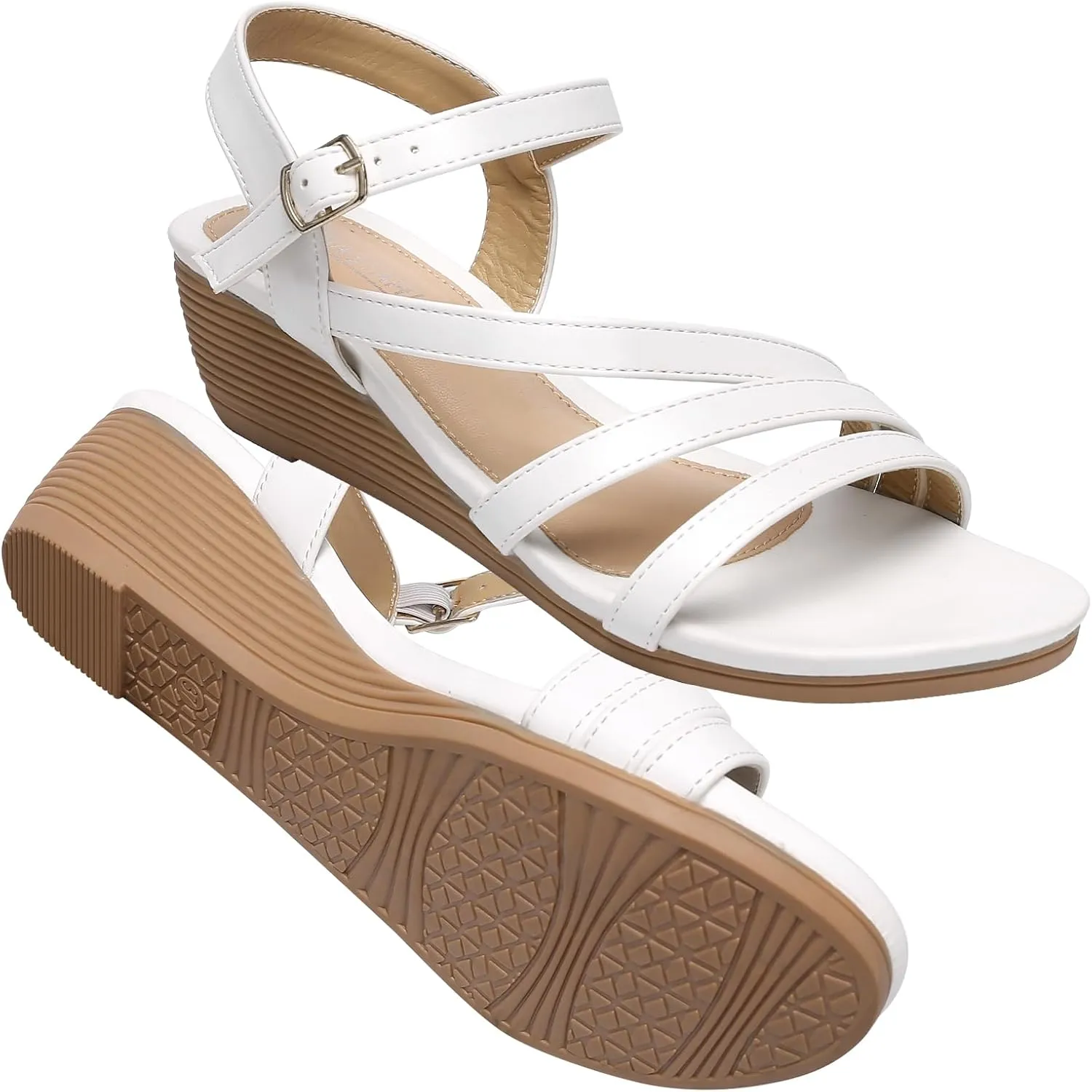 Wedge Sandals for Women Dressy - Summer Comfortable Platform Womens Sandal