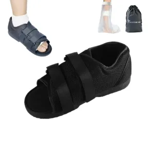 WEEOATAR Adjustable Post-op Shoe,Medical Walking Shoe with Magic Sticker,Recovery Shoe for Post-surgery,Broken Foot or Toe,Stress Fractures,Bunions,or Hammer Toe for Left or Right Foot(WM)