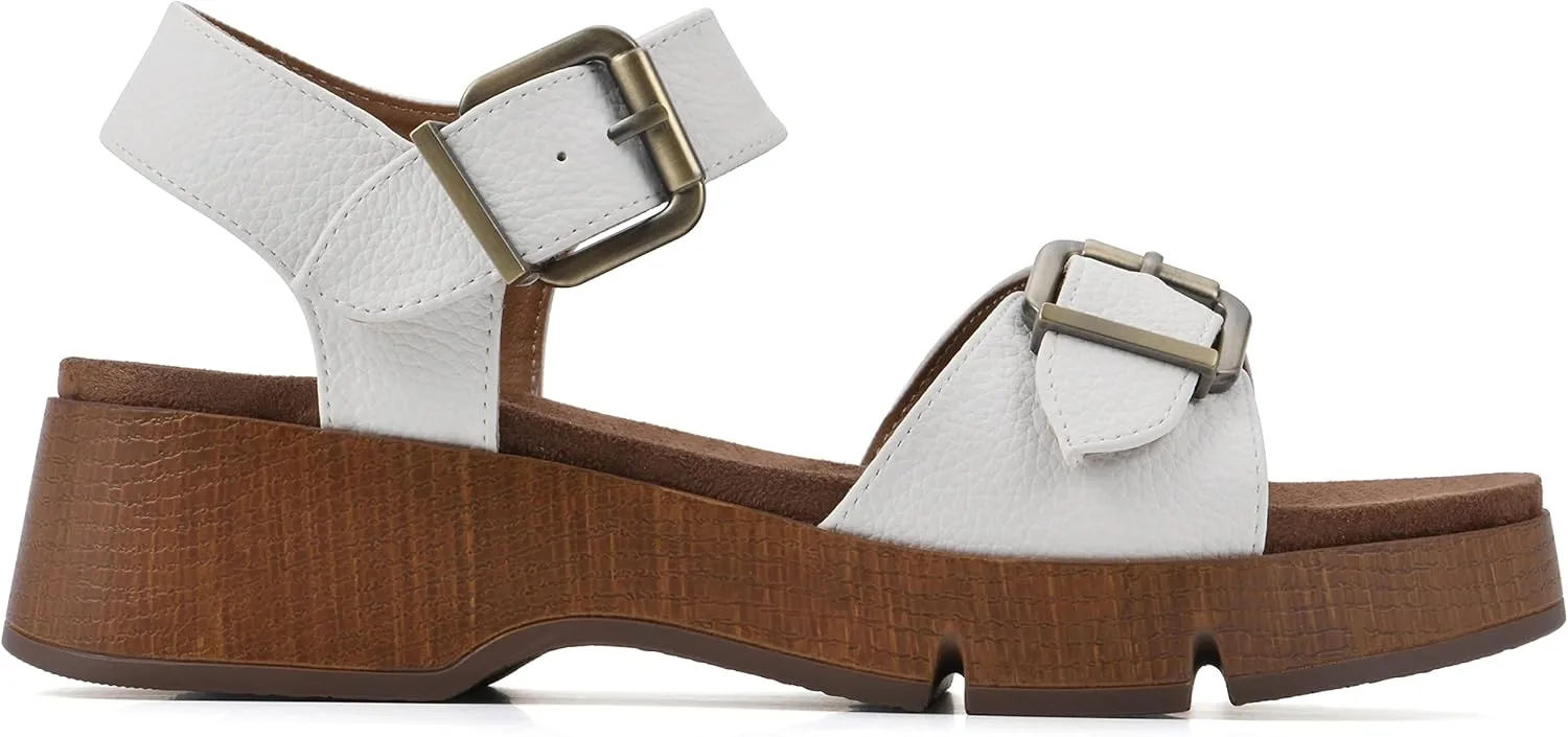 WHITE MOUNTAIN Women's Leftmost Platform Sandal