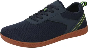 Wide Toe Barefoot Shoes Women Men Minimalist Walking Shoes Zero Drop Mesh Workout Sneakers Lightweight Breathable Comfortable Running Shoe for Athletic Workout Gym Jogging Slip On Walking Shoe