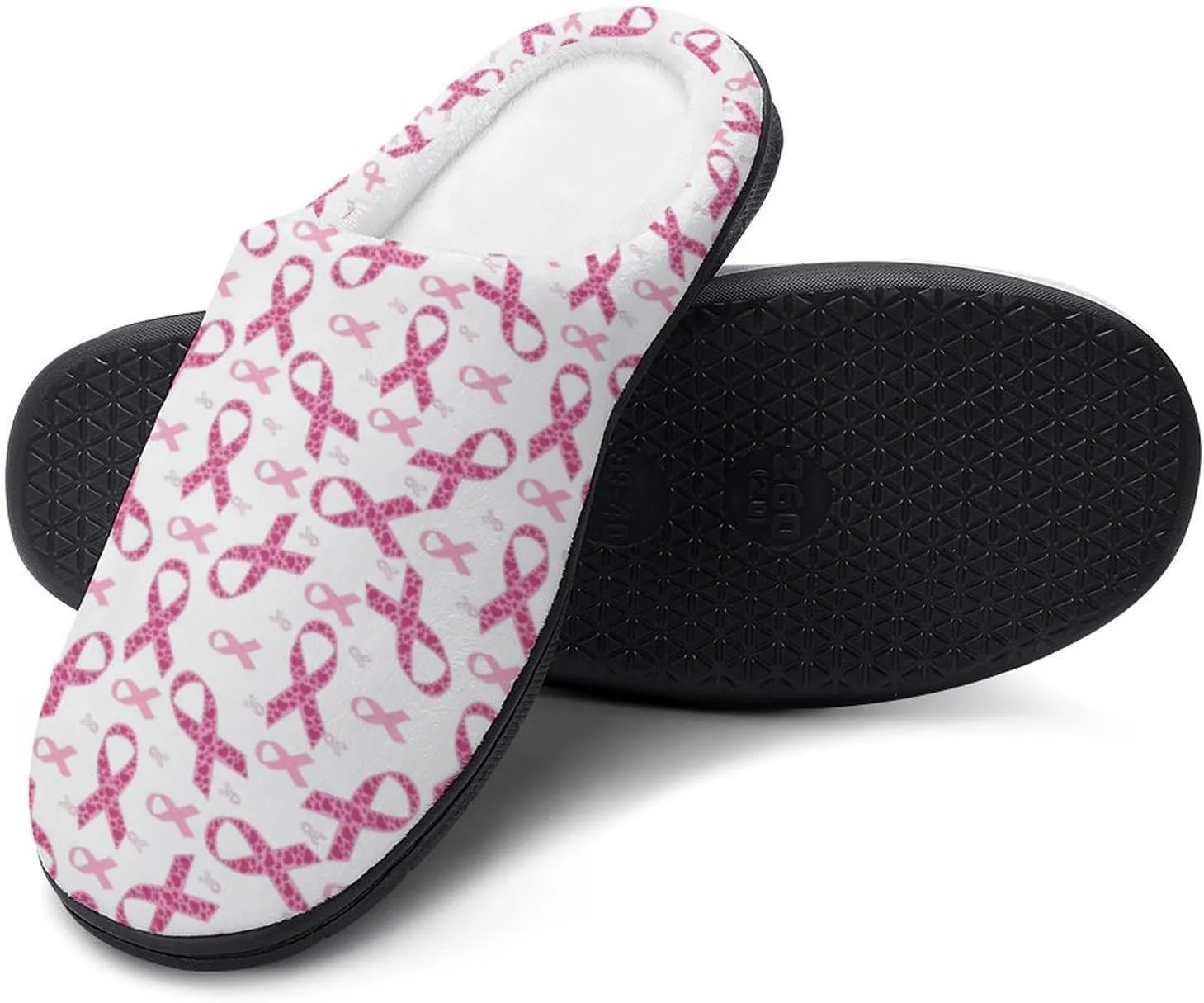 Women House Slippers Ladies Halloween Cotton Slipper Memory Foam Clog Slippers Non-Slip Sole Warm Indoor Outdoor Shoes