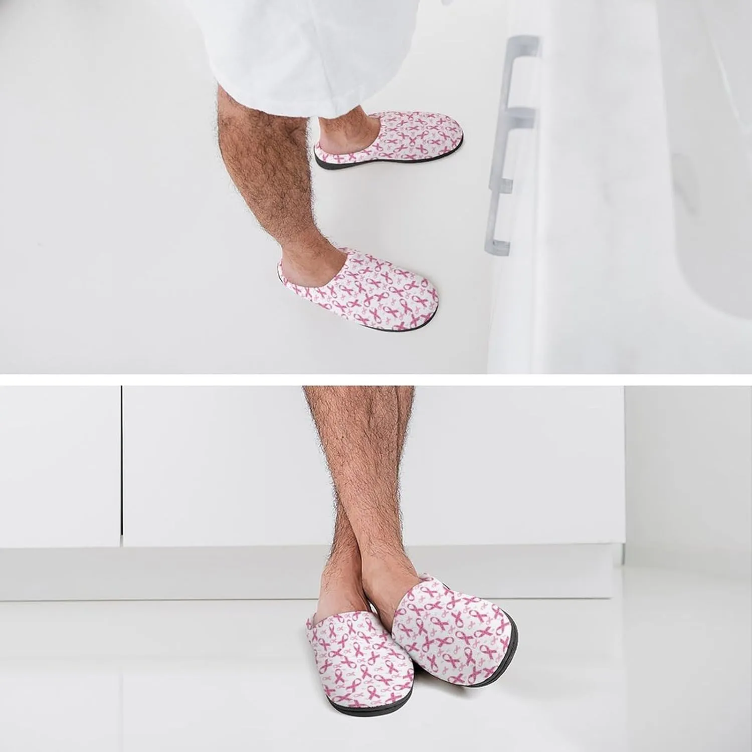 Women House Slippers Ladies Halloween Cotton Slipper Memory Foam Clog Slippers Non-Slip Sole Warm Indoor Outdoor Shoes