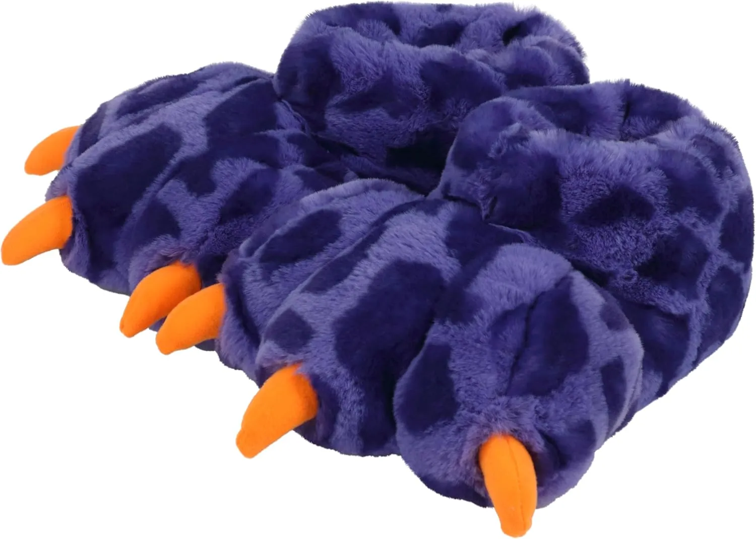 Women Plush Animal Paw Slippers Funny Novelty Bear Claw Slippers Cozy Furry Warm Memory Foam Slippers Gifts for Halloween Christmas