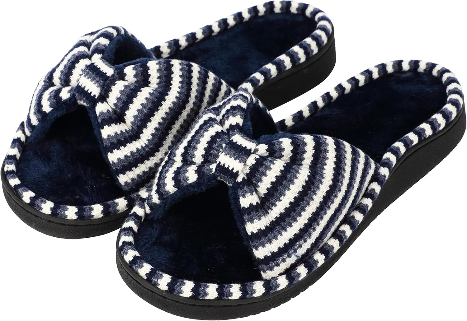 Women Summer Slippers Open Toe Slippers Memory Foam Anti-slip House Shoes Indoor Outdoor Christmas Gifts