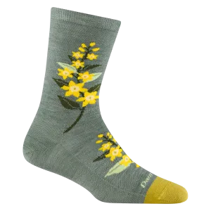 Women's Blossom Crew Lightweight Sock - Seafoam