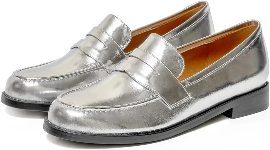 Women's Classic Flat Leather Penny Loafer