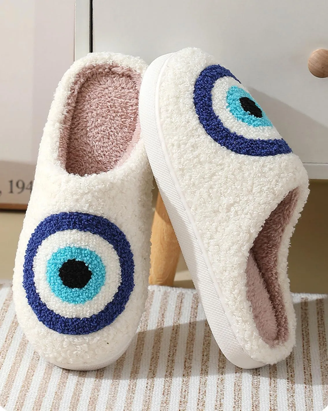Women's Cute Strawberry Cherry Mushroom Cartoon Animal Cat Slippers - Cowboy Hat Boots - Happy Face Memory Foam Fluffy Cloud Indoor Household Couple Slippers