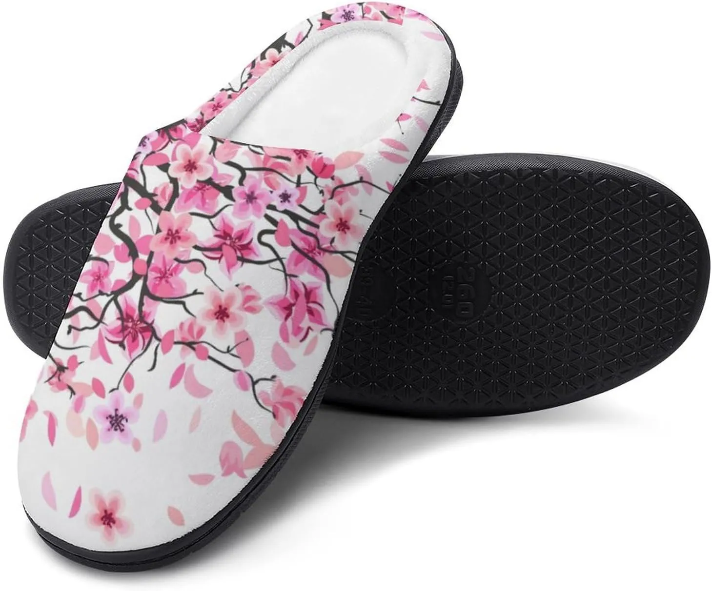 Womens Halloween Slippers Ladies Memory Foam Cotton House Slippers Hard Sole Clog Slipper Slip-On Shoes Indoor Outdoor