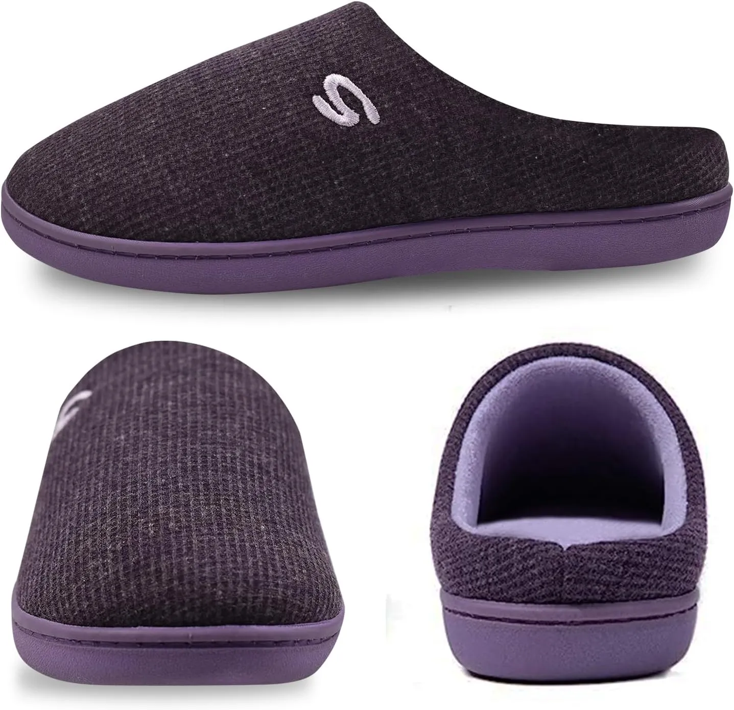 Women's Memory Foam Slipper, Soft House Slippers for Women Indoor Outdoor