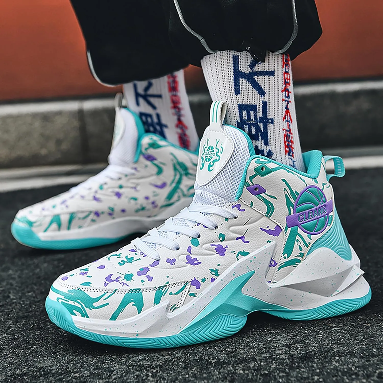 Womens Mens Basketball Shoes Breathable Running Athletic Cushion Sports Fashion Sneakers Non Slip Shoe