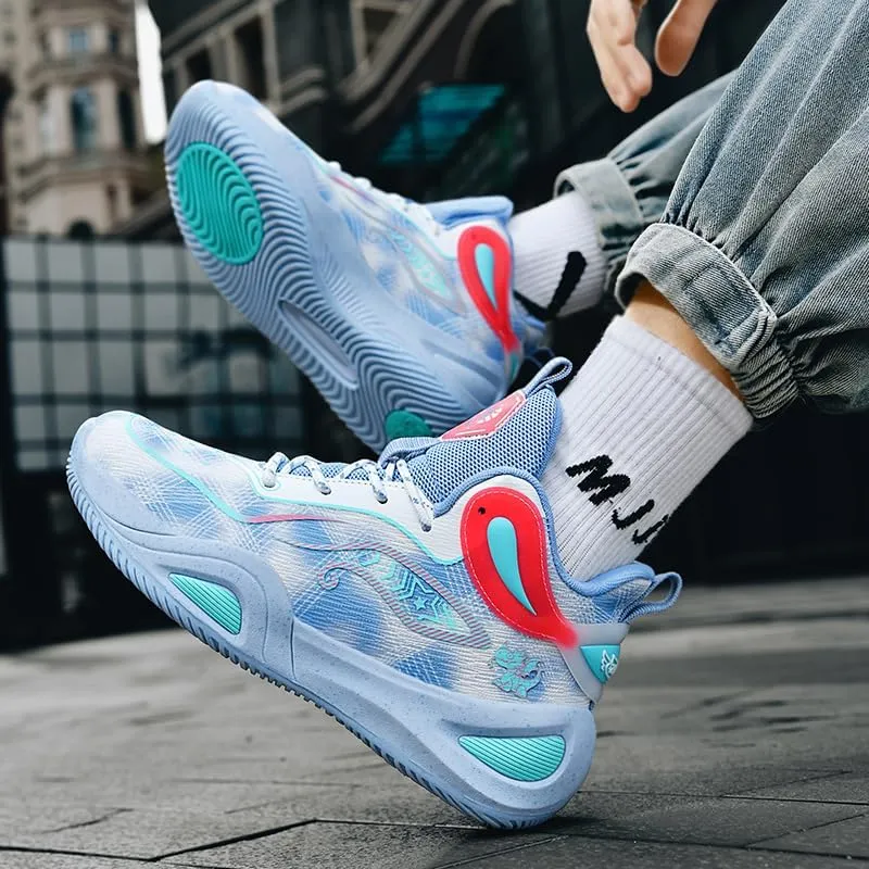 Womens Mens Basketball Shoes Fashion Breathable Athletic Sneakers Lightweight Non Slip Outdoor Sport Volleyball Shoe