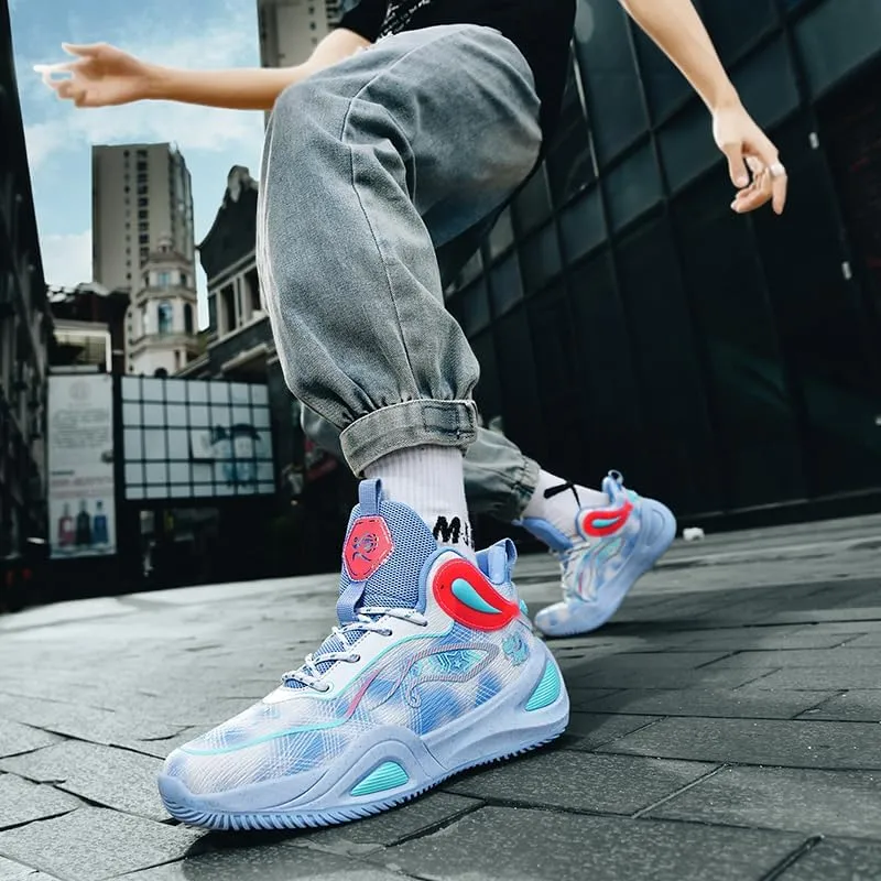 Womens Mens Basketball Shoes Fashion Breathable Athletic Sneakers Lightweight Non Slip Outdoor Sport Volleyball Shoe