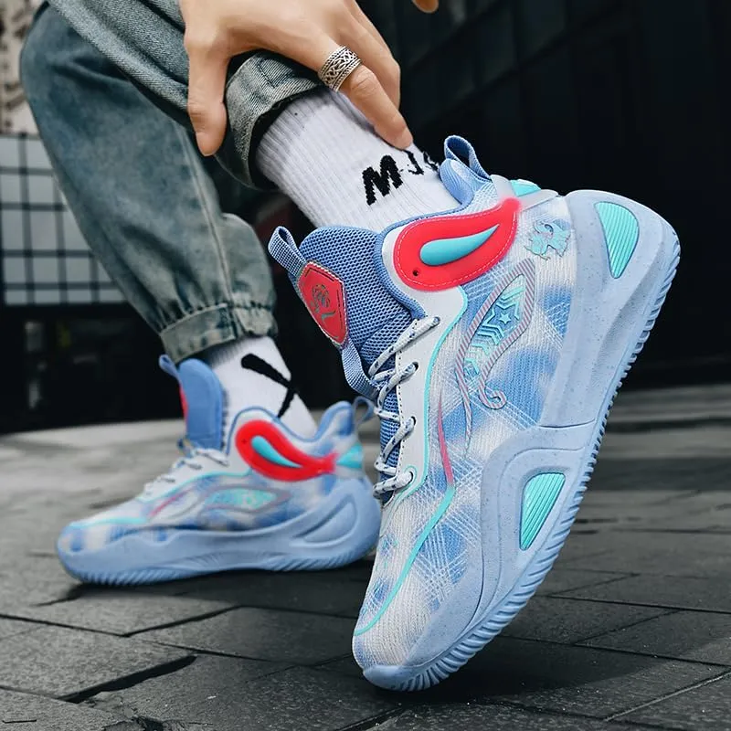 Womens Mens Basketball Shoes Fashion Breathable Athletic Sneakers Lightweight Non Slip Outdoor Sport Volleyball Shoe