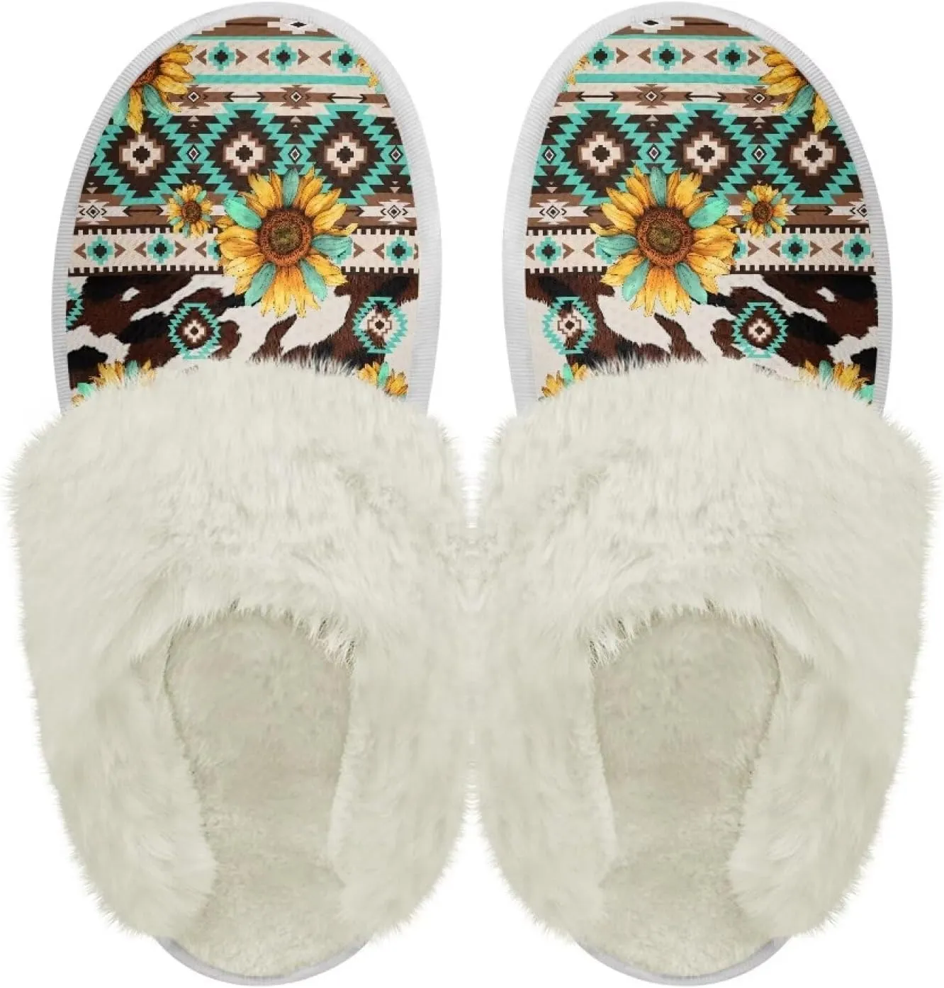 Women's Men's Slip On Slippers, Flannel Lined House Shoes with Memory Foam Closed Toe Plush Slippers for Indoor Outdoor
