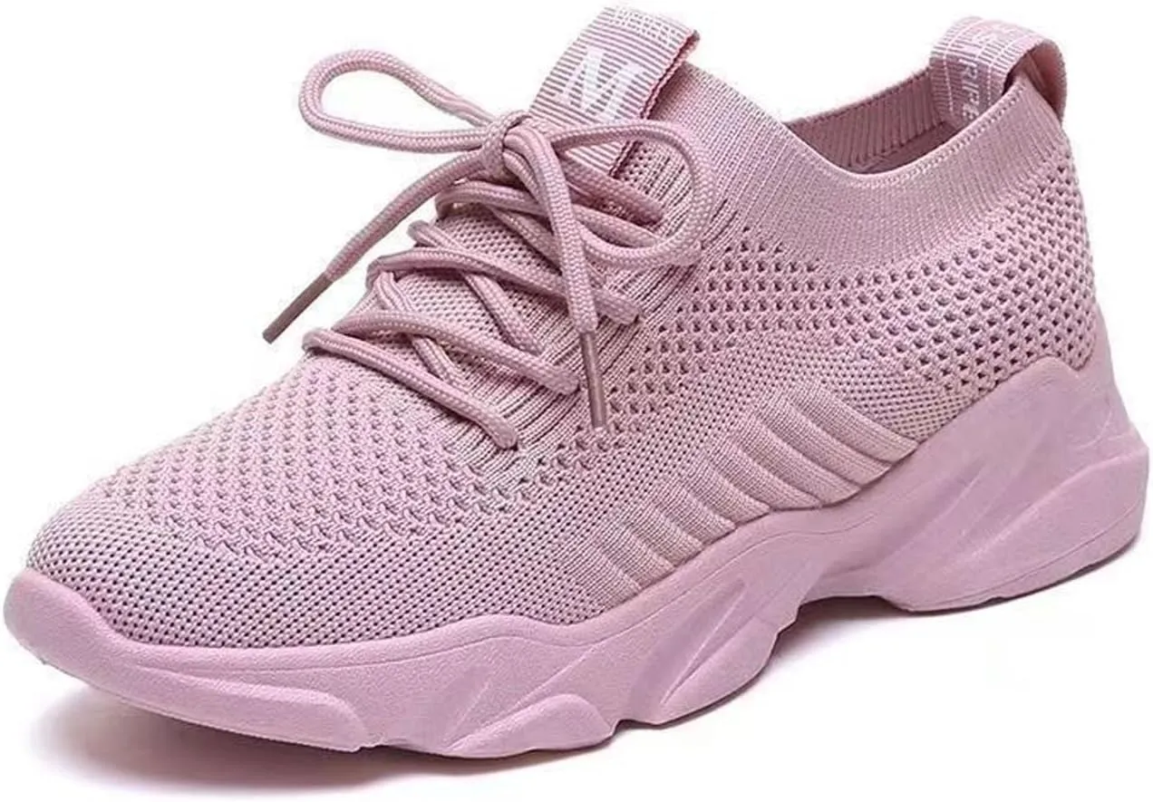 Women's Mesh Walking Shoes Breathable Running Sneakers Lightweight Lace Up Women Shoe Outdoor Non Slip Workout Travel