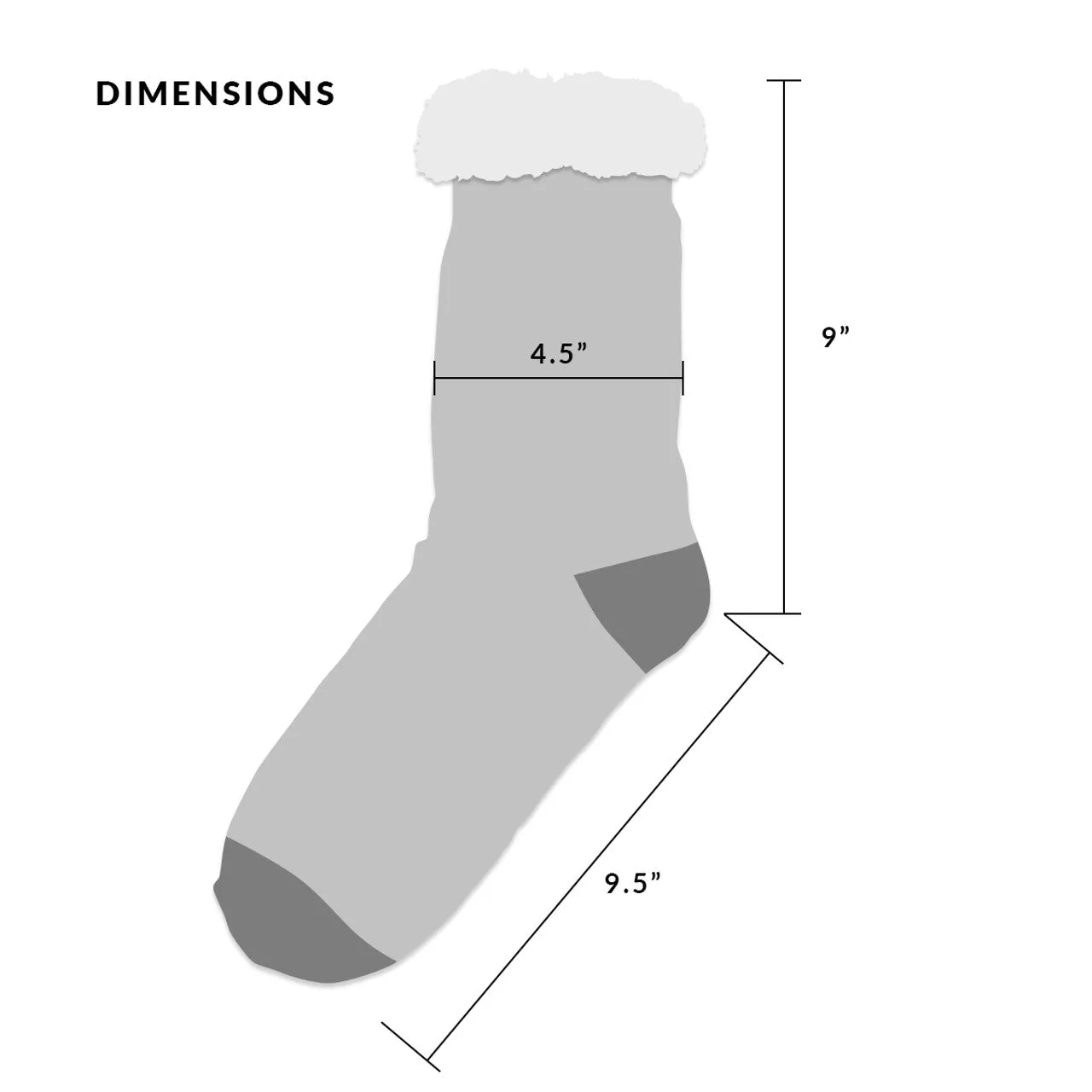 Women's Plush Fleece Lined Sherpa Slipper Socks Snowflakes Design Fluffy Socks Warm Socks Fuzzy Socks