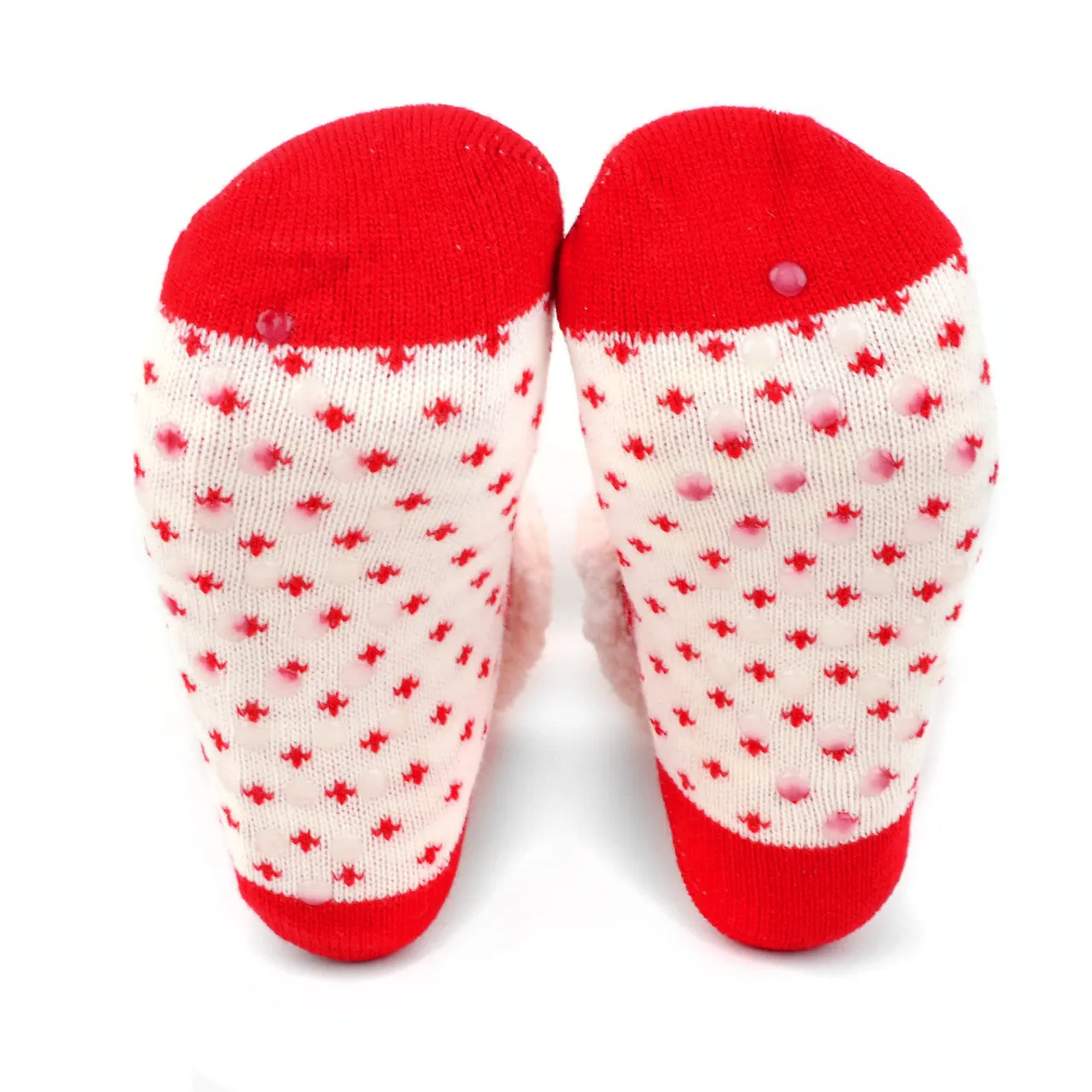 Women's Plush Fleece Lined Sherpa Slipper Socks Snowflakes Design Fluffy Socks Warm Socks Fuzzy Socks
