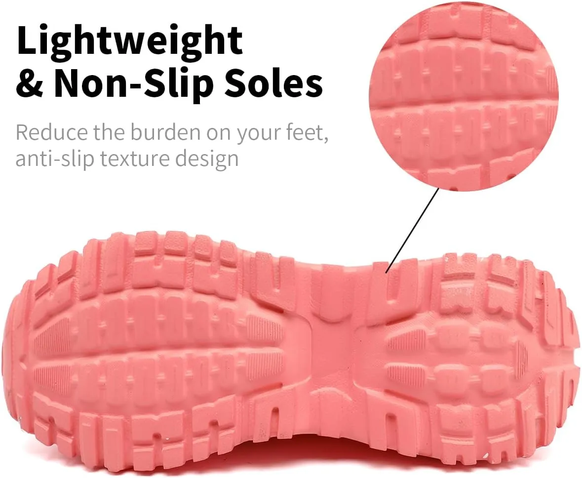 Women's Slip On Walking Shoes Lightweight Breathable Comfortable Tennis Sneakers for Workout Gym Cross Training Casual Platform Fashion Sneaker