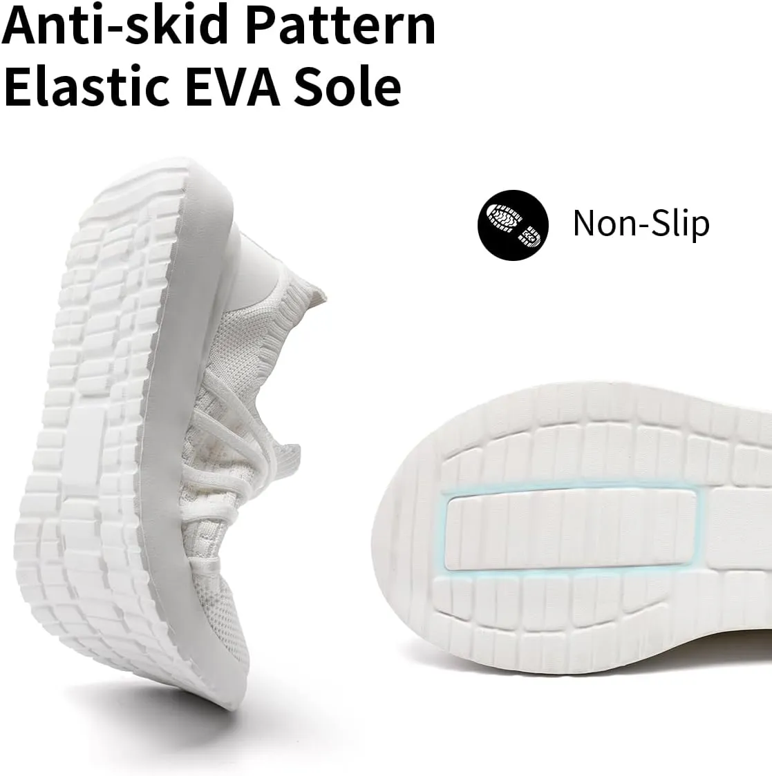 Women's Slip On Walking Shoes Lightweight Breathable Comfortable Tennis Sneakers for Workout Gym Cross Training Casual Platform Fashion Sneaker