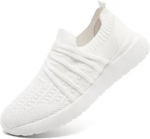 Women's Slip On Walking Shoes Lightweight Breathable Comfortable Tennis Sneakers for Workout Gym Cross Training Casual Platform Fashion Sneaker