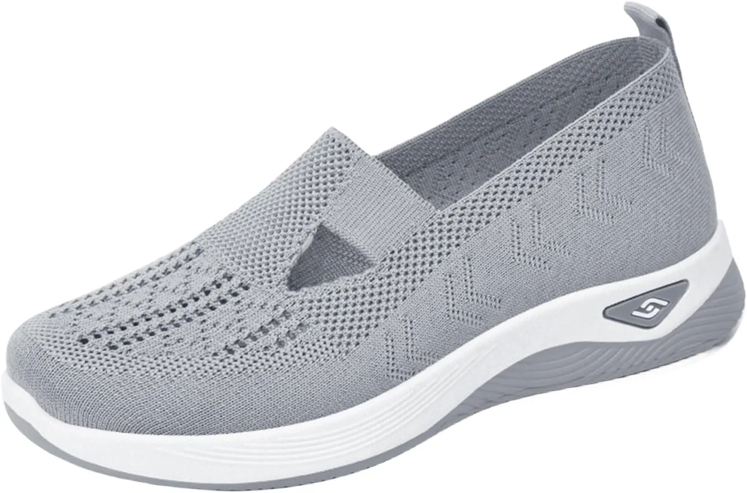 Women's Walking Sneakers Summer Breathable Mesh Slip-On Walk Shoes Trendy Comfortable Orthopedic Sneaker Casual Athletic Running Jogger Shoes