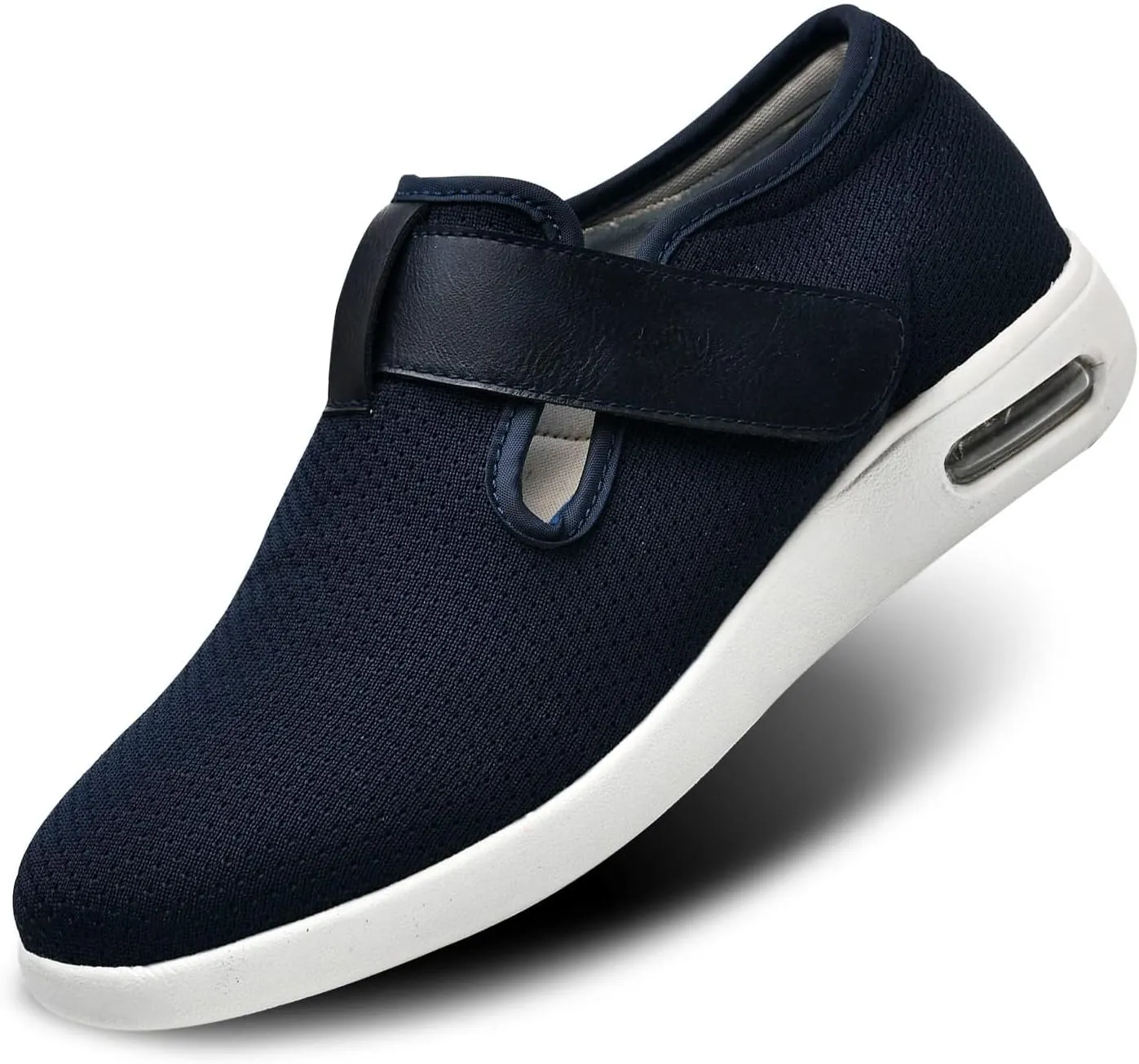 Womens Wide Width Diabetic Shoes Lightweight Breathable for Diabetic Edema Plantar Fasciitis Bunions Arthritis Elderly Swollen Feet Navy