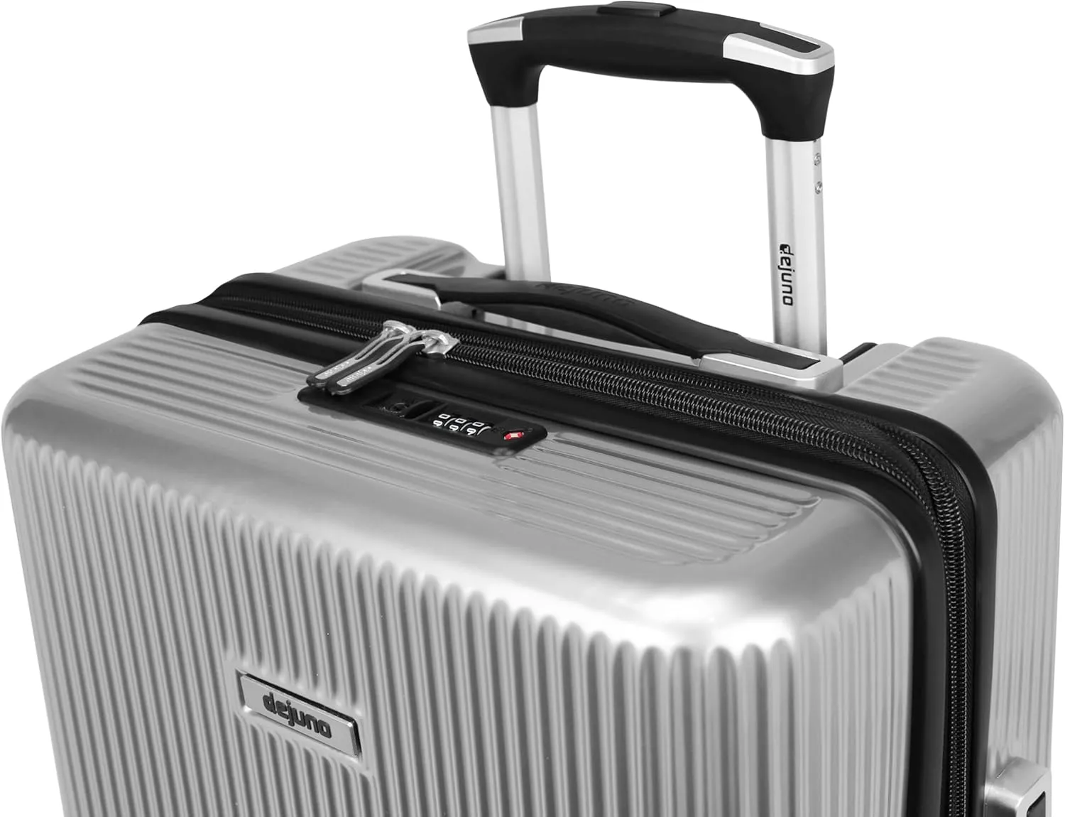 World Traveler Dejuno Monarch Lightweight Hardside Polycarbonate Expandable Spinner Luggage with TSA Lock, Titanium, 30-inch