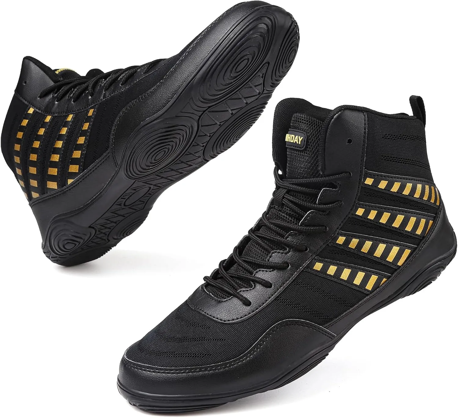 Wrestling Shoes Boxing Shoes for Men Pro Wrestling Boots High Top Fitness Weightlifting Powerlifting Shoes