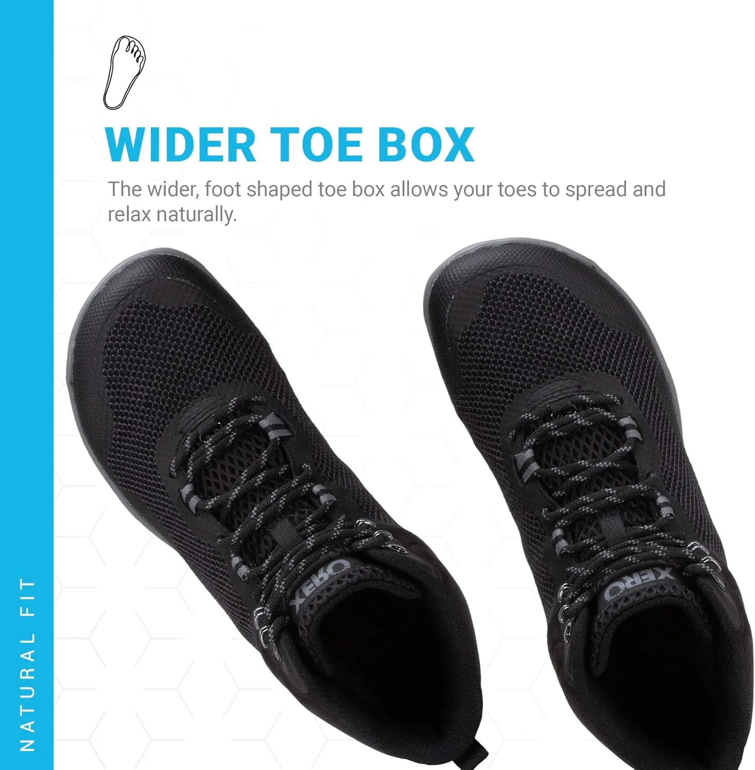 Xero Shoes Barefoot Hiking Shoes for Men | Scrambler Mid Hiking Boots | Zero Drop, Wide Toe Box, Minimalist Men's Hiking Shoes