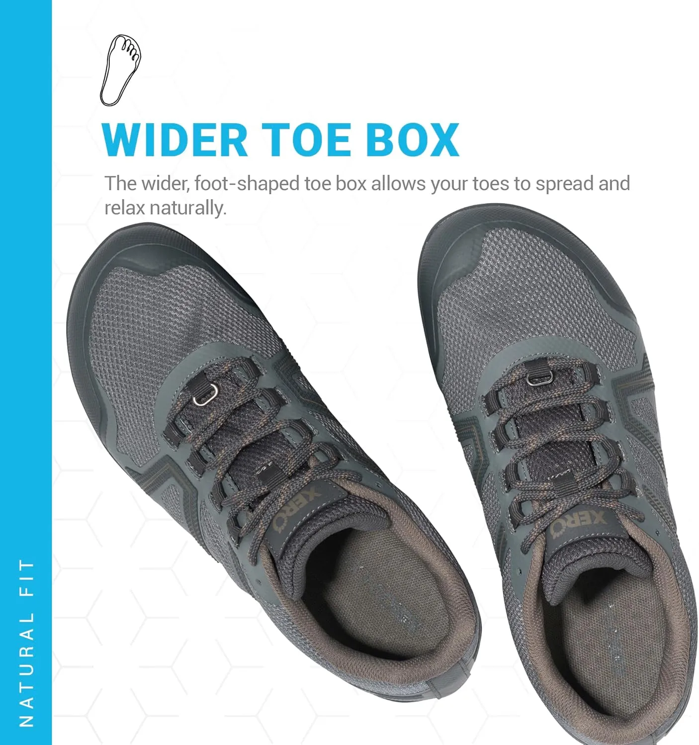 Xero Shoes Men's Mesa Trail Waterproof Barefoot Trail Run Shoe