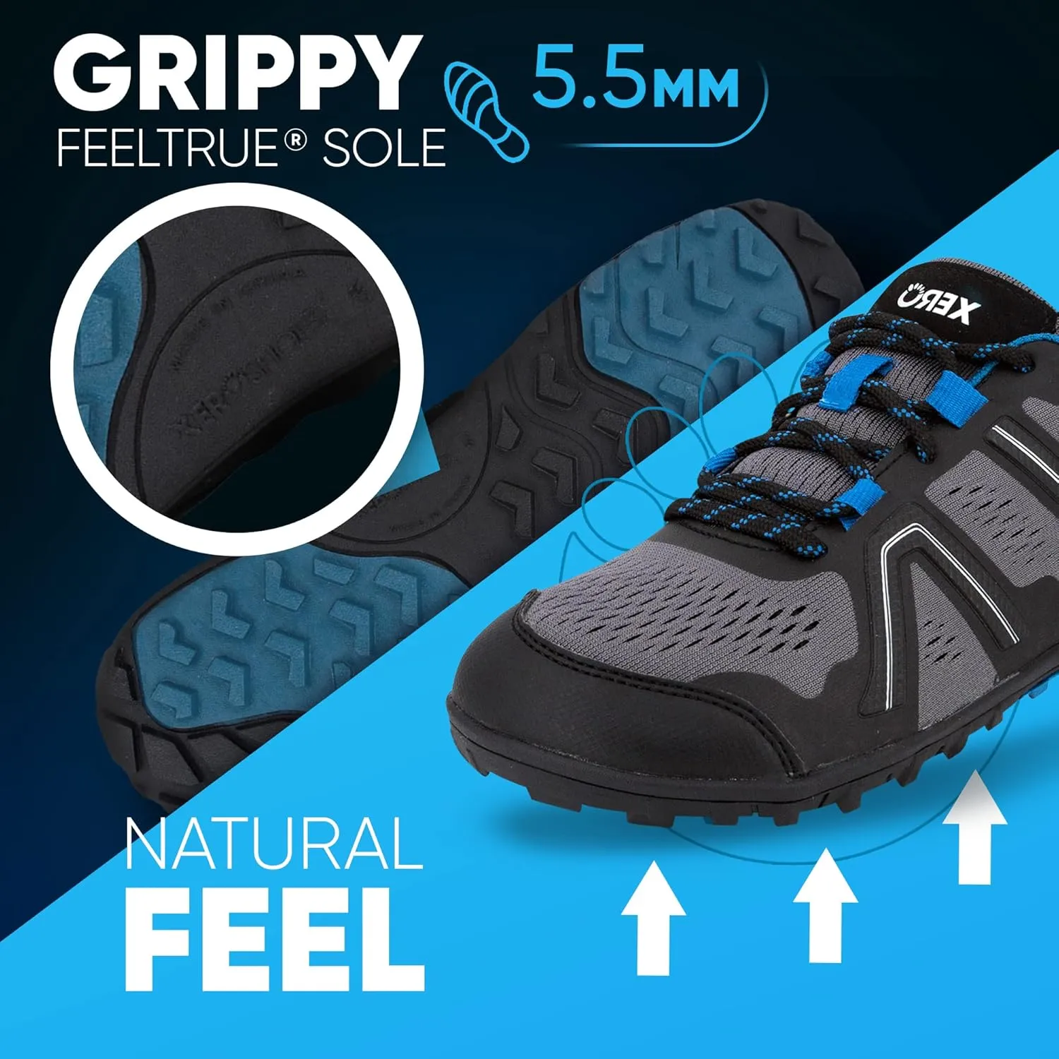 Xero Shoes Women's Mesa Trail Running Shoe - Lightweight Barefoot Trail Runner