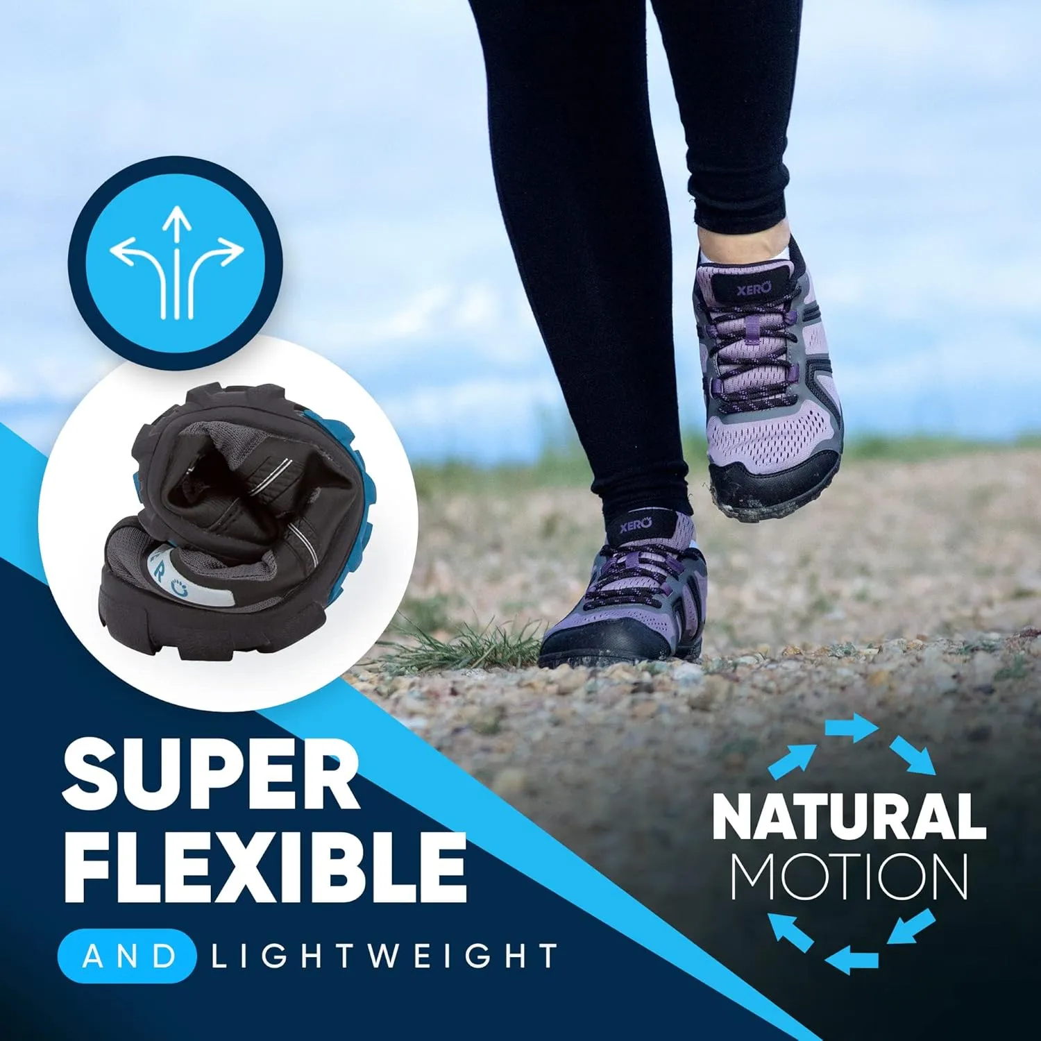 Xero Shoes Women's Mesa Trail Running Shoe - Lightweight Barefoot Trail Runner