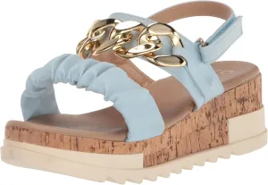 YOKI Women's Cork Platform Sandal Wedge