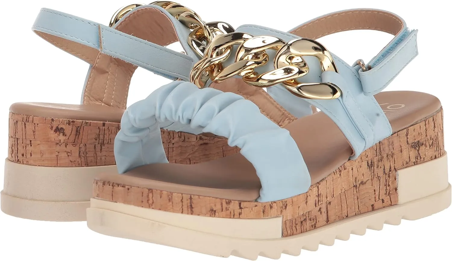 YOKI Women's Cork Platform Sandal Wedge