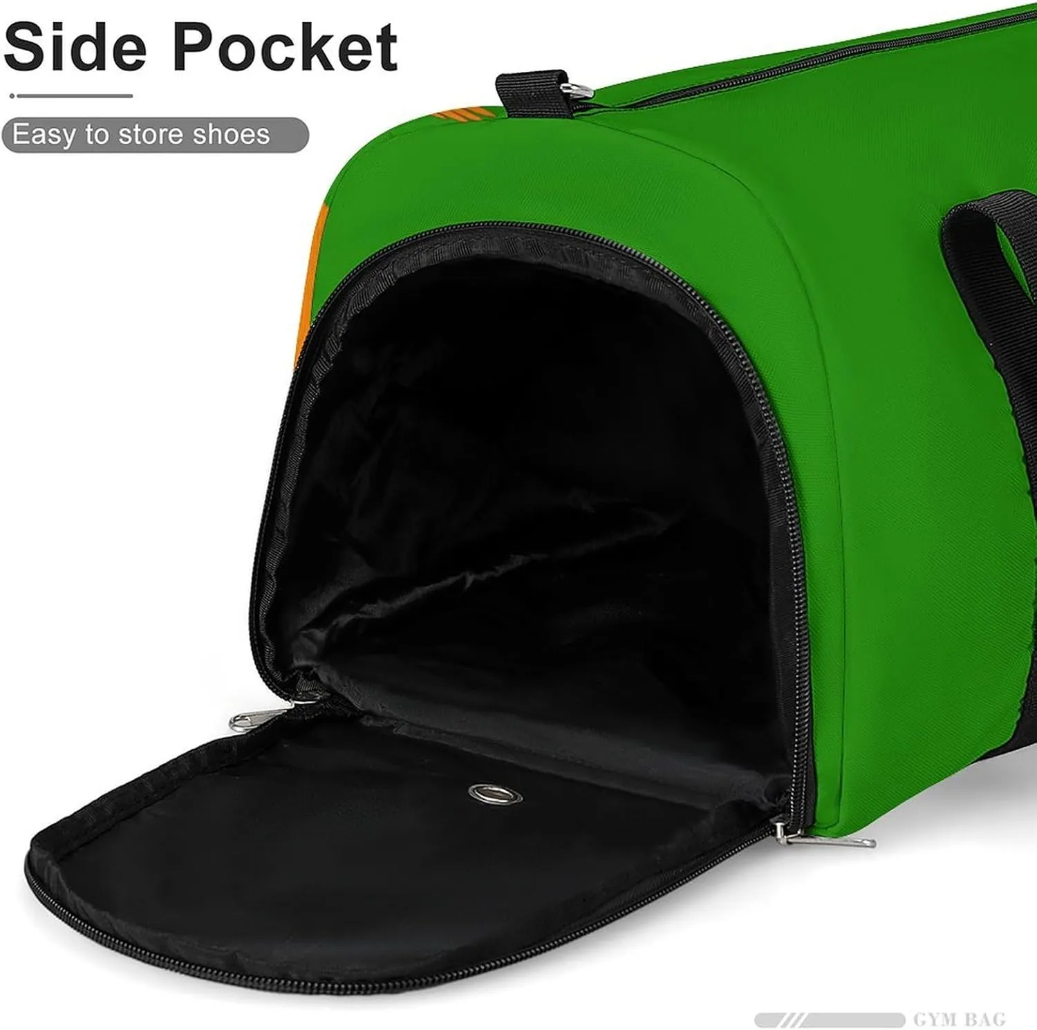 Zambia Flag Duffle Bag for Sports Lightweight Waterproof Gym Bag with Shoe Compartment