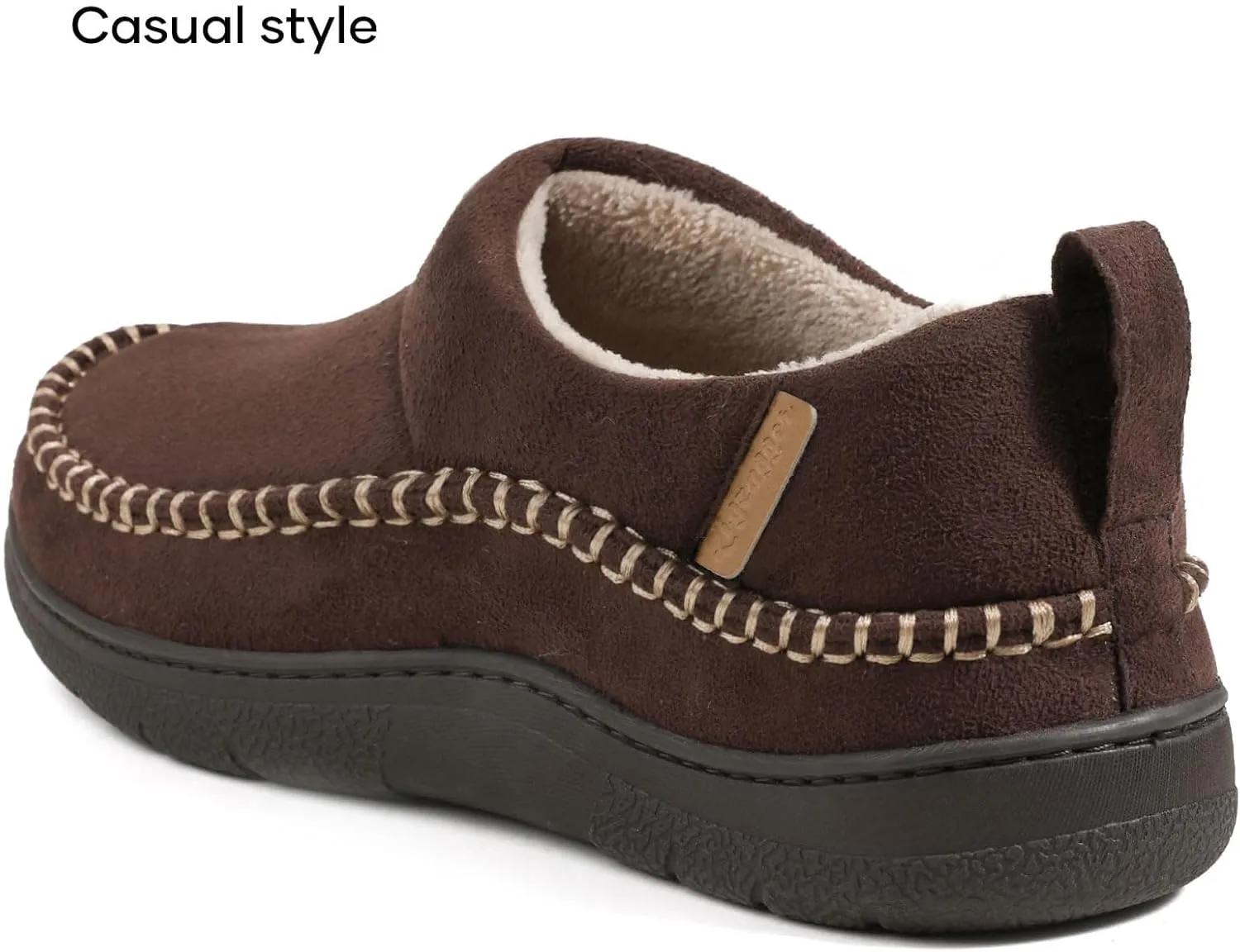 Zigzagger Men's MoCozy Moccasin Ankle Toasty House Shoes Slippers Indoor Outdoor