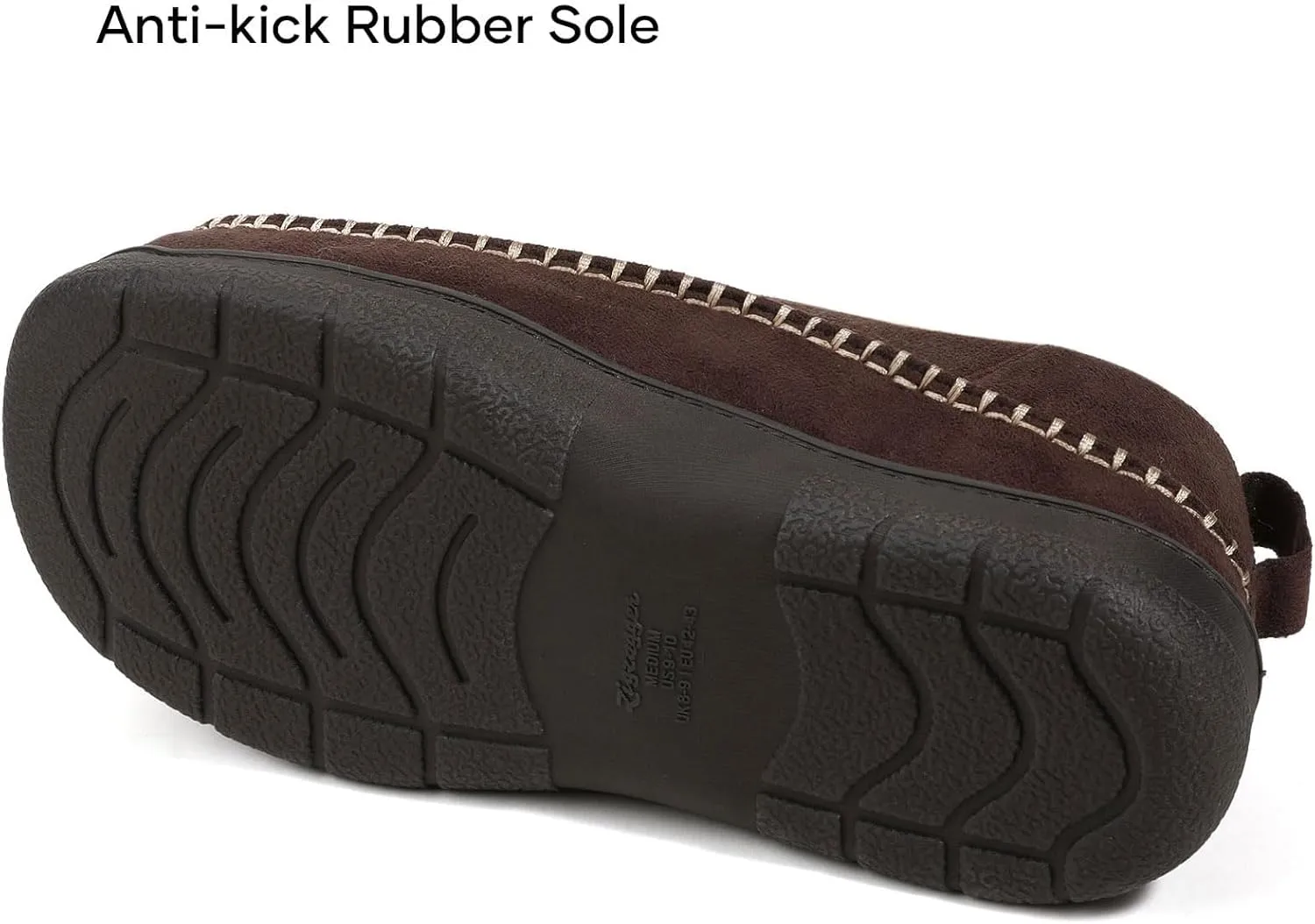 Zigzagger Men's MoCozy Moccasin Ankle Toasty House Shoes Slippers Indoor Outdoor