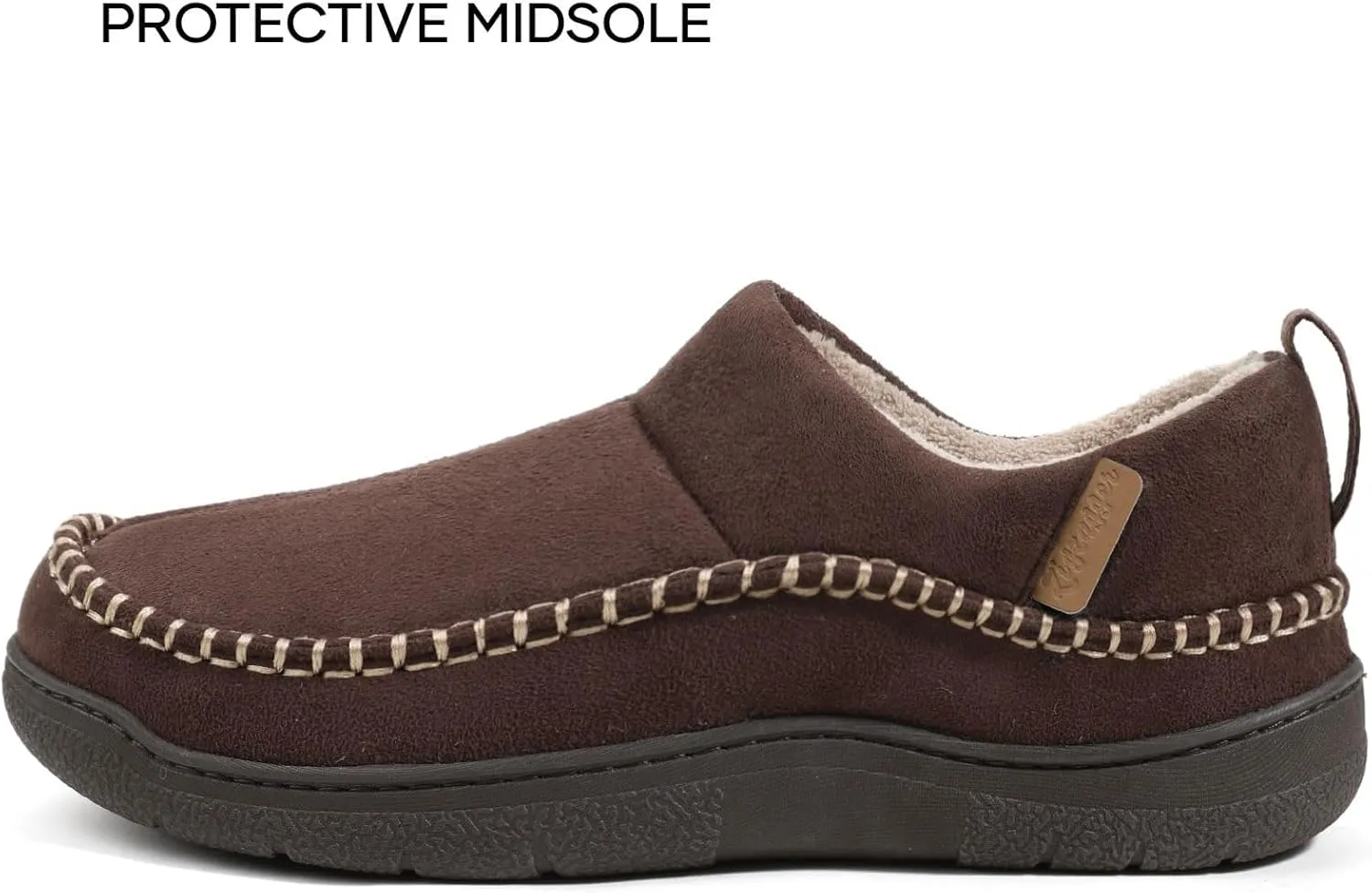 Zigzagger Men's MoCozy Moccasin Ankle Toasty House Shoes Slippers Indoor Outdoor